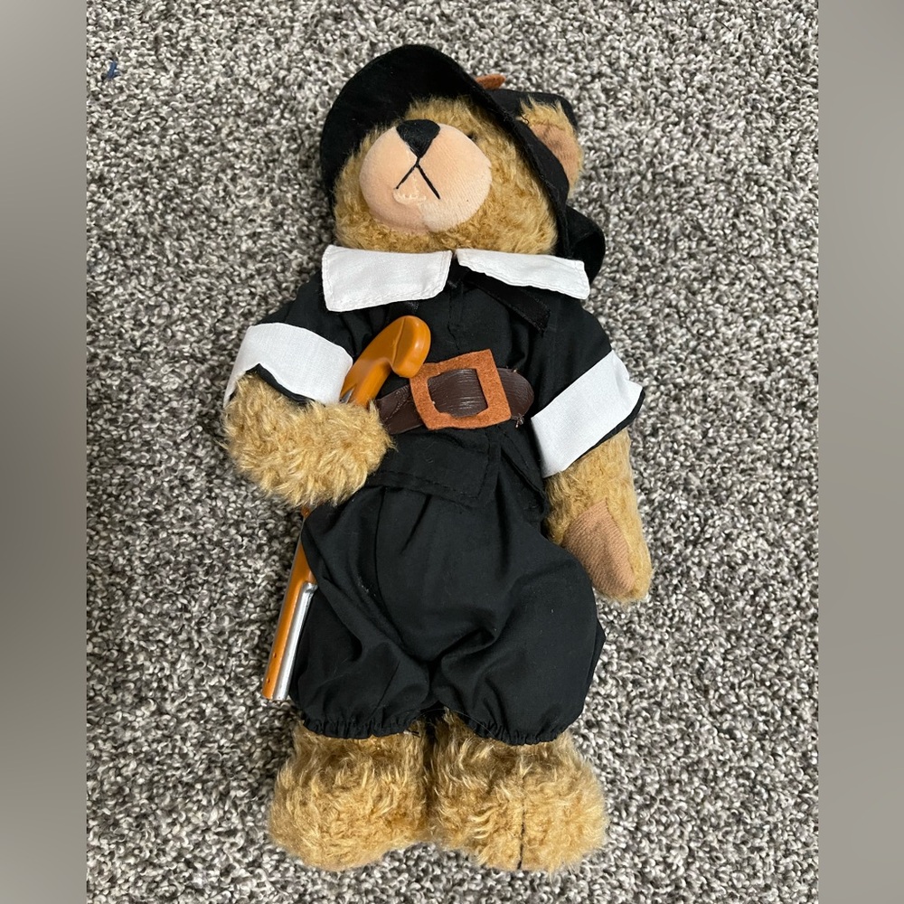 Terry's Village 5 Stuffed Plush Pilgrim & Native American Teddy Bears - Picture 8 of 16